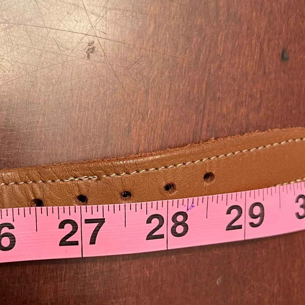 Vintage Preston belt pirate skulls fabric leather trim EUC